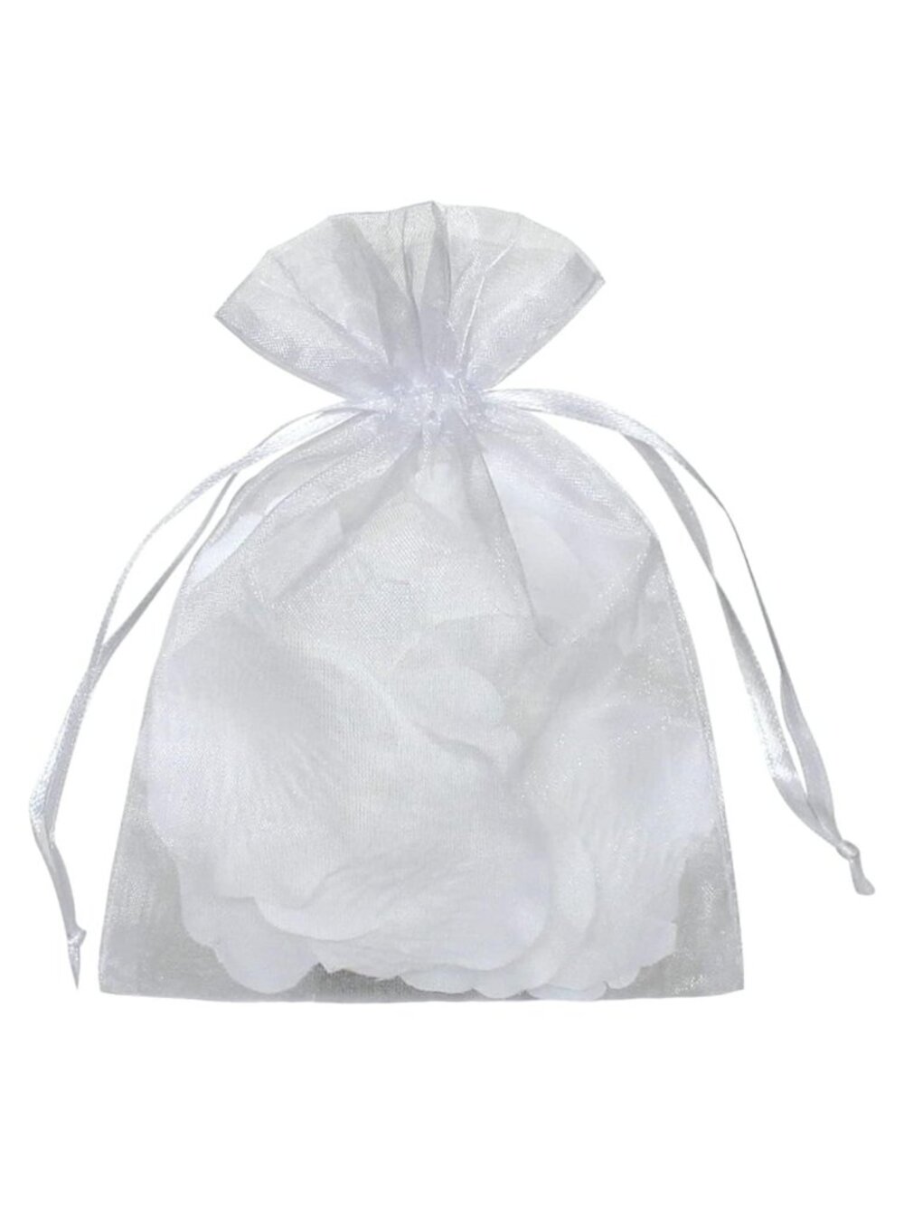 100Pcs Organza Drawstring Bags 6.5x9 Sheer Mesh Party Favor Gift Bags
